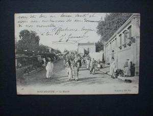MOSTAGANEM - le marché - ND 26  CIRCULEE 1905 L68D