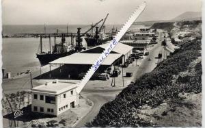 ALGERIE Mostaganem Le port  9x14 dentelée , glaçée  .