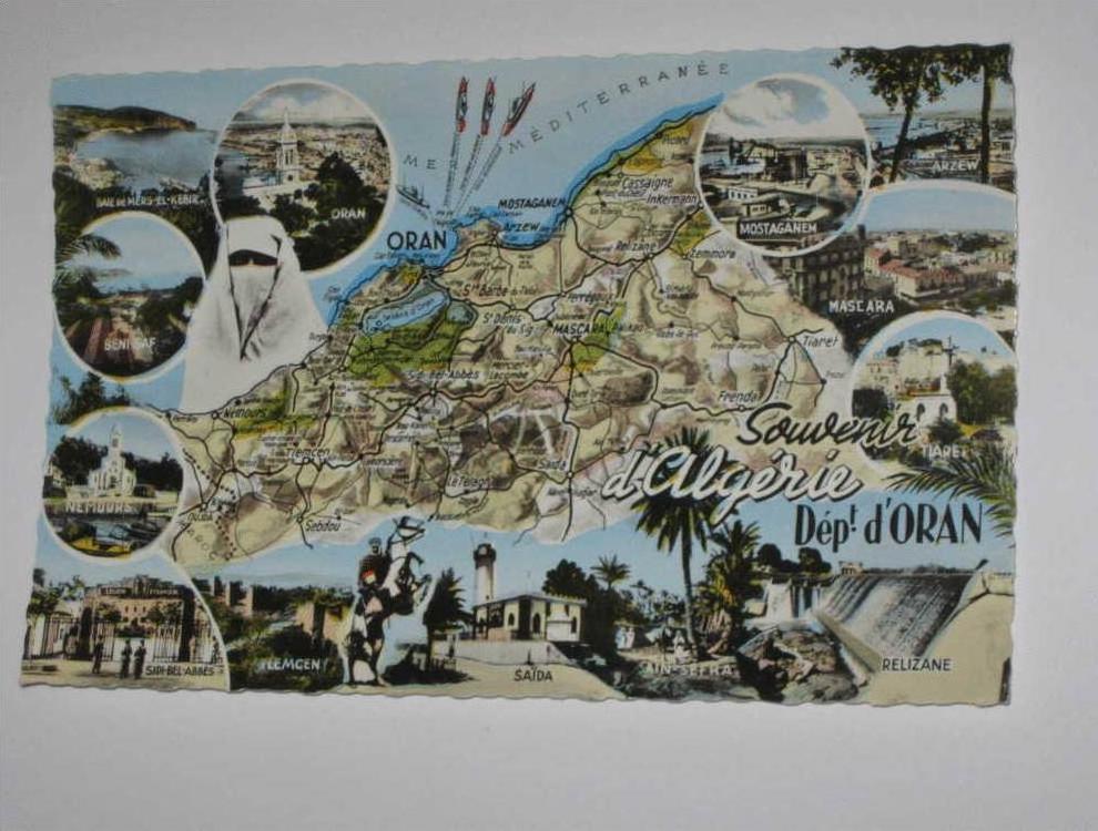 m984 -     souvenir d´algérie departement d´oran oran  ( mostagadem mascara ect