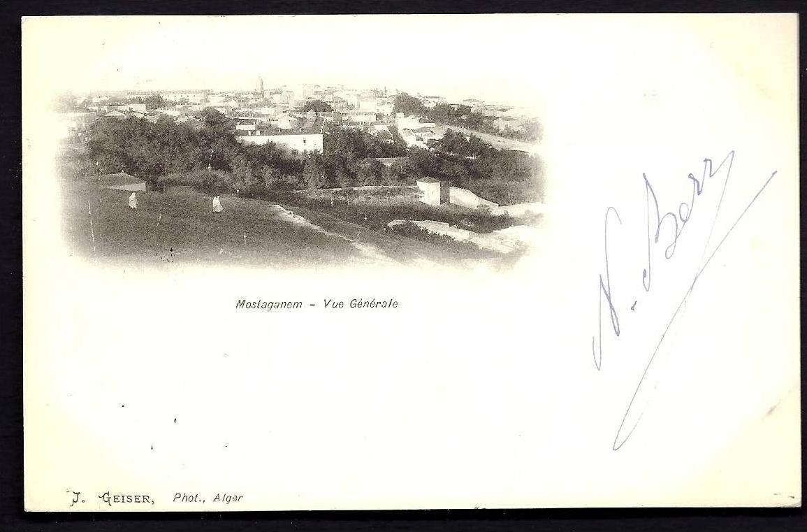 CPA  PRECURSEUR- ALGÉRIE- MOSTAGANEM- VUE GENERALE DE LA VILLE EN 1900-