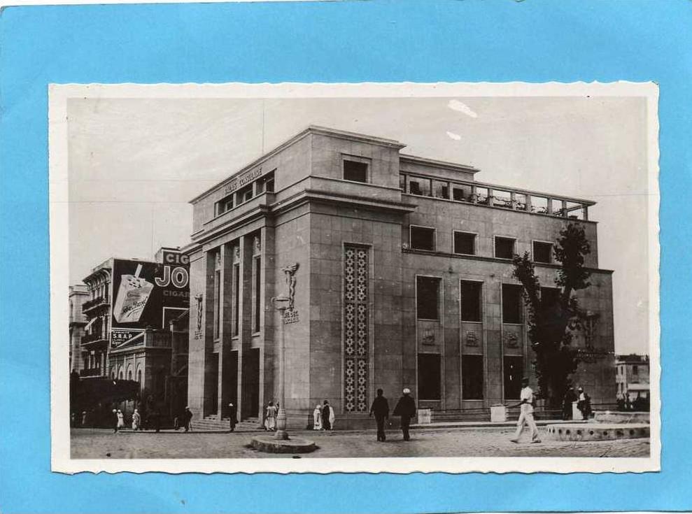 MOSTAGANEM-le palais consulaire beau plan --escale du ste marguerite fev 1948-pecherie azuréenne-pub JOB