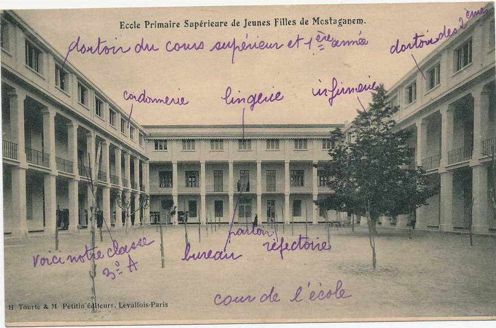 ALGÉRIE - MOSTAGANEM - Ecole Primaire Supérieure de Jeunes Filles