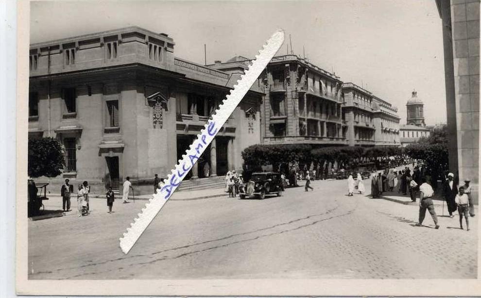 ALGERIE Mostaganem  La poste . 9x14  écrite non timbrée