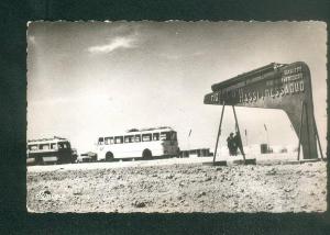 CPSM - OUARGLA ( Hassi Messaoud ) - Installation de la Compagnie Saharienne d'habitation et d'hotellerie ( autobus bus )