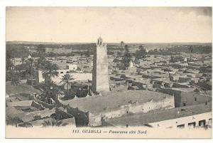 Ouargla (Algérie)  Vue générale côté Nord en 1920.