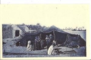 OUARGLA - Fabrication des bandes de tentes. (Métier)