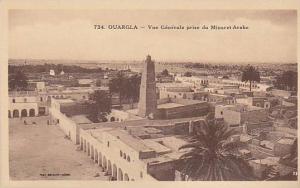 ALGERIE OUARGLA VUE GENERALE PRISE DU MINARET ARABE editeur chocolat cardon cambrai