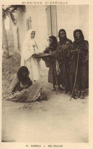 ALGERIE Ouargla Nos Vieilles cpa animée