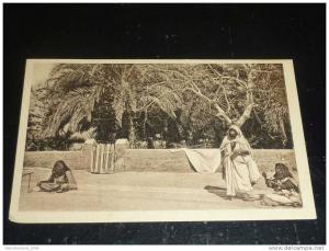 OUARGLA - PREPARATION D'UNE TRAME - AFRIQUE ALGERIE