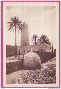 1901 - ALGERIE - OUARGLA -  La mosquée et un marrabout