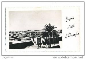 Algerie. Joyeux Noel d´Ouargla. Format 6.5cm x 11cm. Dos blanc