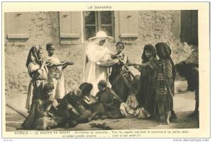 CPA SAHARA OUARGLA GOUTER AU DESERT