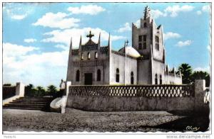 CPSM - ALGERIE - OUARGLA (Oasis) - L'Eglise  -