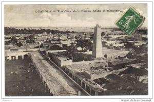 OUARGLA - VUE GENERALE - BUREAU ARABE ET MOSQUEE     (ALGERIE)