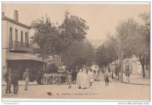 CPA ALGERIE SAÏDA Avenue de la Gare du Chemin de Fer Animation