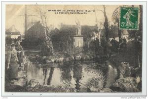 49 - BRAIN-SUR-ALLONNES -  LAVOIR - LA FONTAINE SAINT-MAURILLE -  LAVANDIERES - LAVEUSES