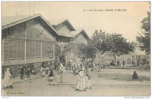 ALGERIE 128 CPA  sud orainais SAIDA le marché animation       belle carte