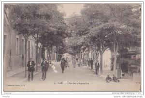 SAIDA  EN ALGERIE  RUE D4 SEPTEMBE  CPA C IRCULEE