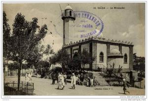 Algérie-SAIDA-La Mosquée-animée-Cachets LEGION ETRANGERE