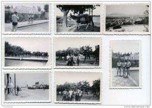 Saida - 8  photos  format 4.5 X 7 cm -  piscine  J. Vidal  etc...