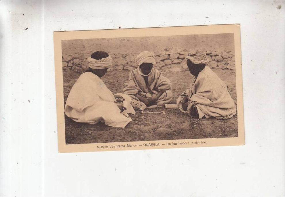 BR57105 Mission des peres Blancs Ourgla un jet favori le domino    2 scans