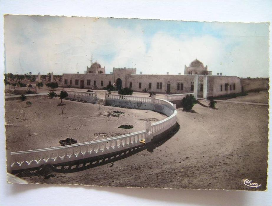 cpsm, carte photo, très belle vue, Ouargla, le Bordj