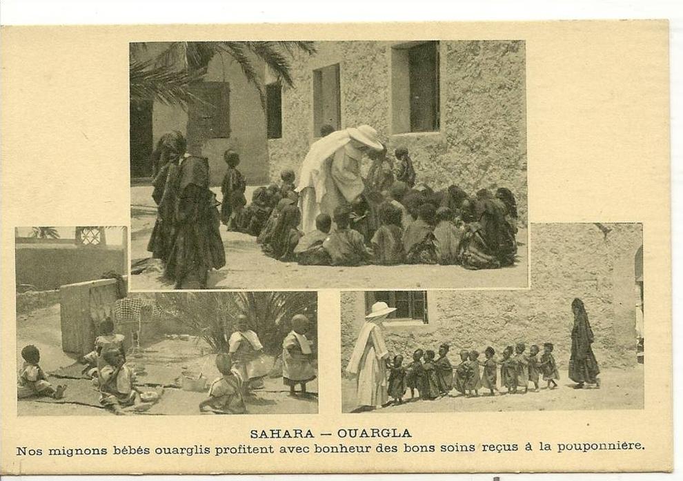 OUARGLA - NOS MIGNONS BEBE OUARGLIS PROFITENT AVEC BONHEUR DES BON SOINS RECUS A LA POUPON ( Animées - 3 VUES )  ALGERIE