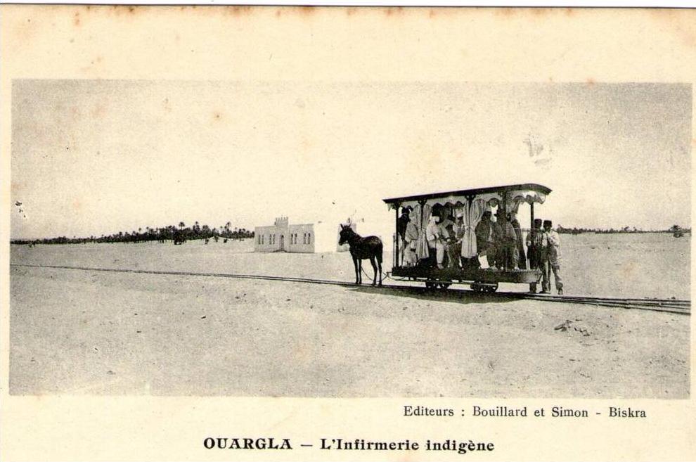 ALGERIE - OUARGLA - Infirmerie indigéne - rare - 2 scans - Très bon état