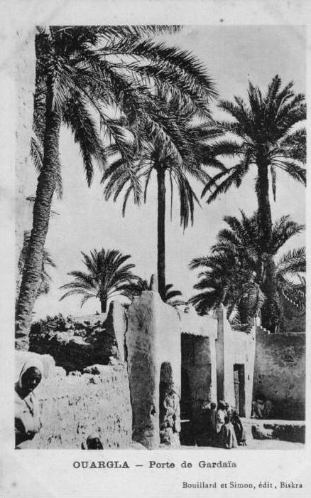 ALGERIE - OUARGLA - Porte de Gardaia - rare - 2 scans - Très bon état