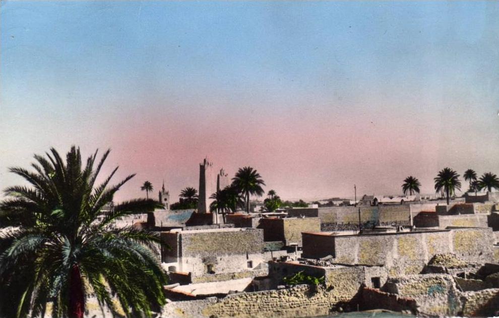 ALGERIE OUARGLA - Vue générale sur les Mosquées Cachet Militaire au verso 10ème Cie Saharienne