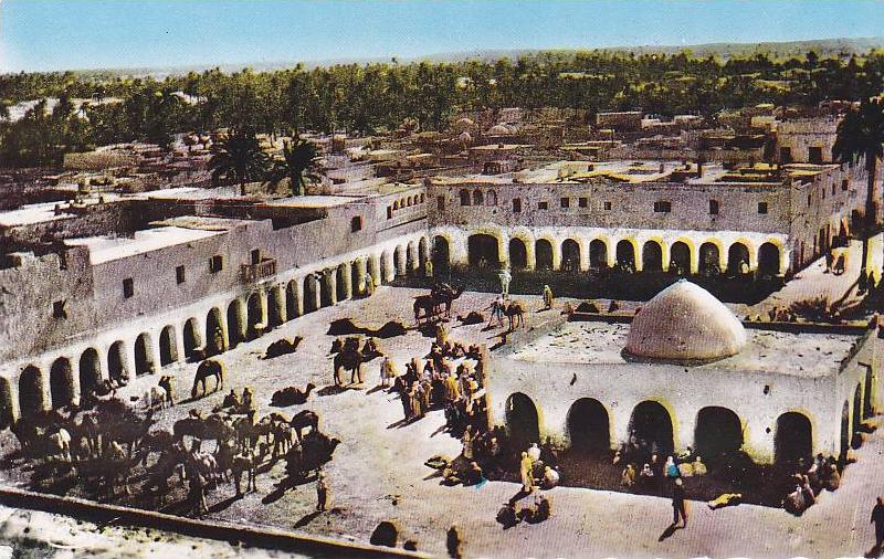 cp-ALG-ouargla-place du marché-animee-éditions jansol