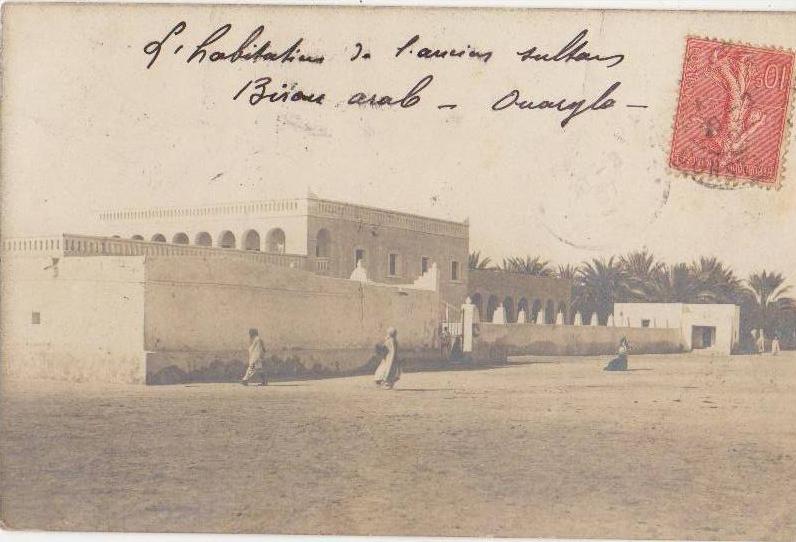 CPA PHOTO ALGERIE OUARGLA Constantinois Sahara Habitation de l'Ancien Sultan 1907 Rare
