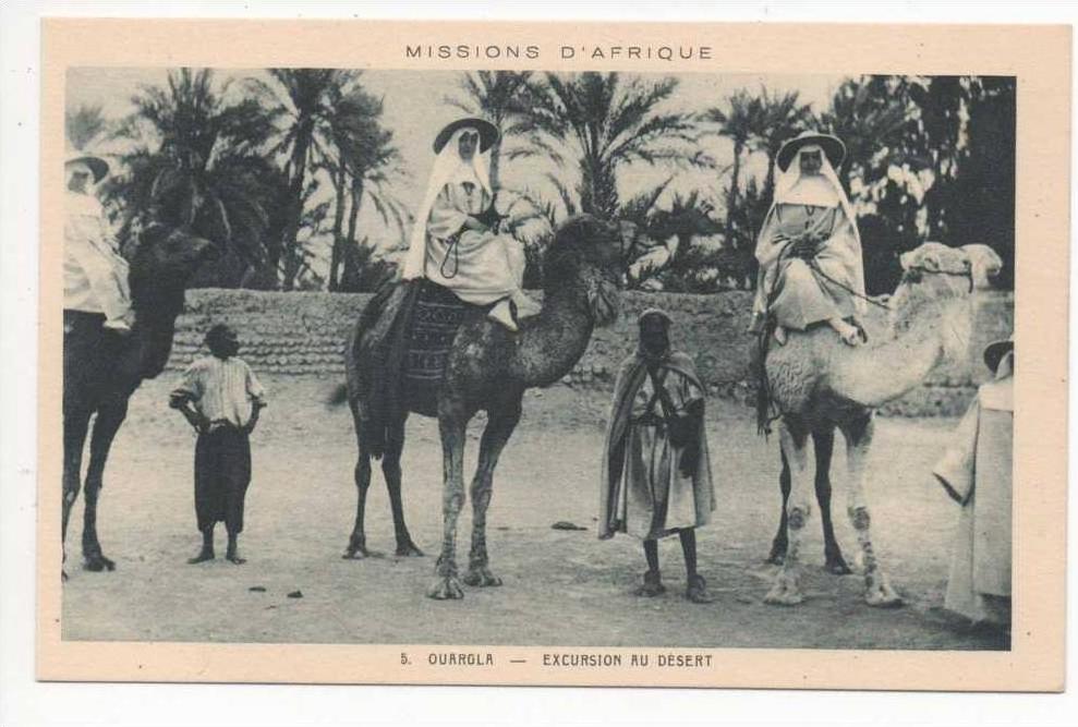 CPA - Algerie - Ouargla - Excursion au désert - carte a voir gros plan