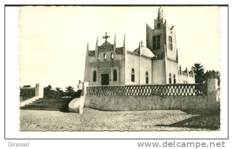 CPSM OUARGLA ALGERIE OASIS église