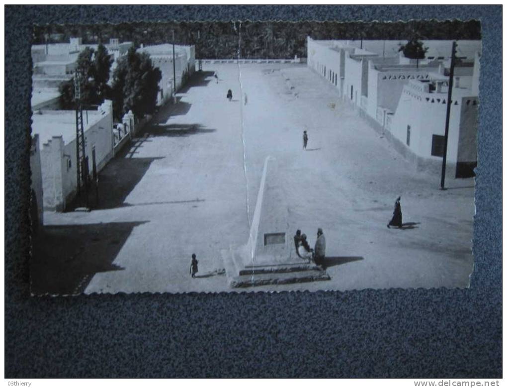 CPSM ALGERIE-OUARGLA-PLACE FLATTERS-1955-
