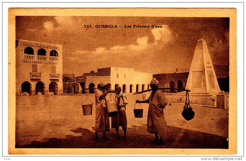Ouargla. Les Porteurs d'eau.