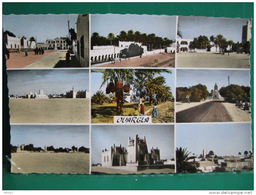 C.P.M. ALGERIE Française - OUARGLA -  Nombreuses vues