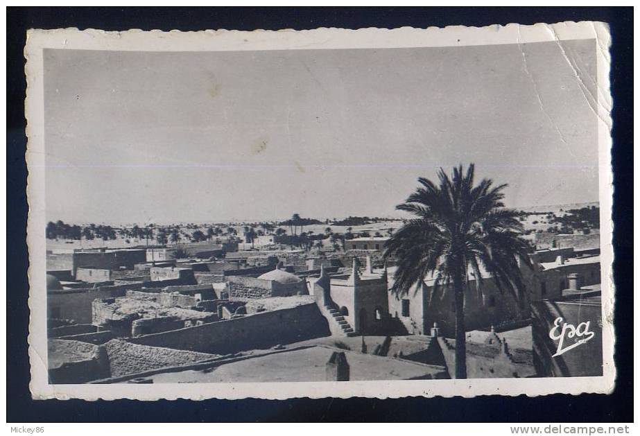 Algérie--OUARGLA-- 1955--Vue partielle  cpsm pt format n° 11 éd  Photo-Africaines--cachet Génie d´Ouargla au verso