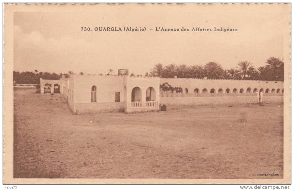 cpa d´Algérie - Ouargla - l'Annexe des Affaires indigènes