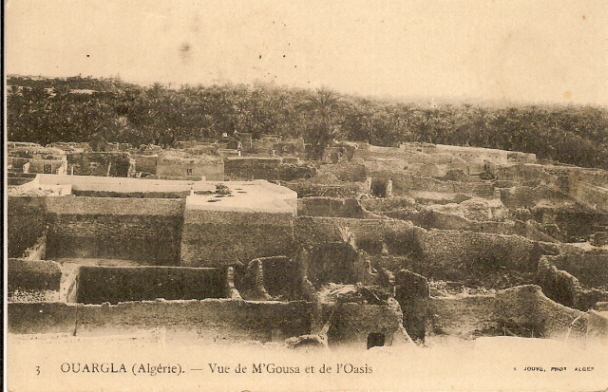 Algerie - OUARGLA - VUE DE M´GOUSSA ET DE L´OASIS -( Jouve .phot Alger )