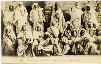 SAHARA - Missions des Pères Blancs - Ouargla - Groupe d'hommes