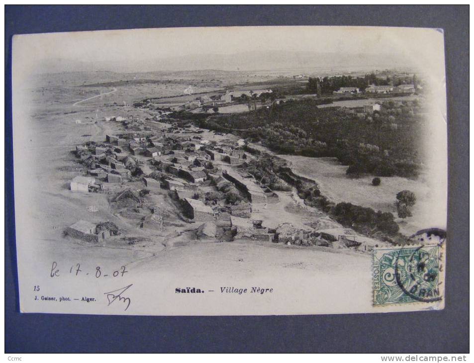 CPA Sud Oranais - Saïda (Algérie) - Village nègre