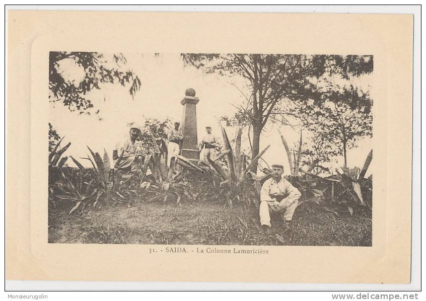ALGERIE ))  SAIDA   la colonne Lamoricière  N° 31