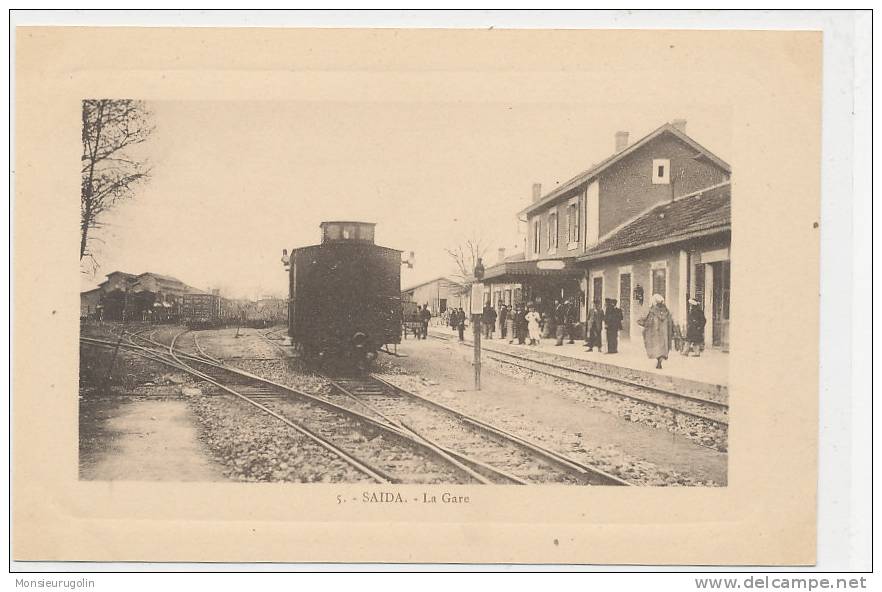 ALGERIE )) SAIDA   la gare  N° 5  edit Motz