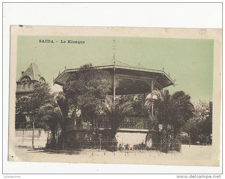 SAIDA LE KIOSQUE CPA VERTE BON ETAT