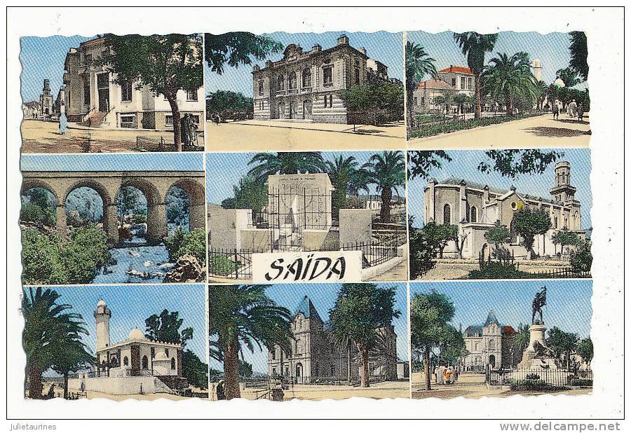 SAIDA ALGERIE MULTIVUE CPSM BON ETAT