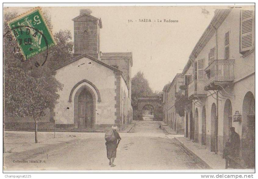 CPA ALGERIE SAÏDA La Redoute Eglise 1921
