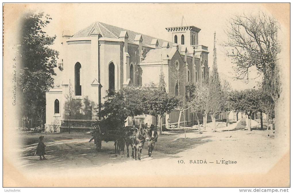 SAIDA L'EGLISE AVEC ATTELAGE