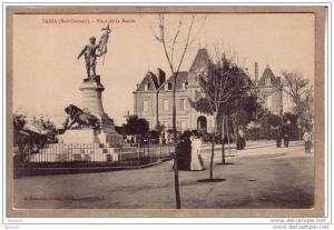 ALGERIE - SAÏDA - PLACE DE LA MAIRIE - MONUMENT AUX MORTS LEGION ETRANGERE - éditeur BENAYOUN