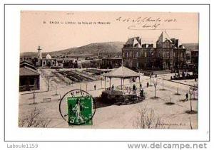 SAIDA   L' Hôtel de Ville et La Mosquée  - Idéale photo N° 19  - Circulée vers Perpignan